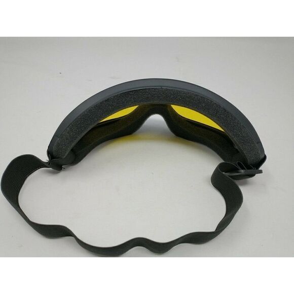 Yellow Tinted Outdoor Googles with vent and adjustable strap Ski Snowmobile Lot4 - Picture 3 of 6